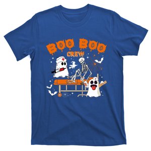 Boo Boo Crew Cute Ghost And Skeleton Paramedic Nurse Halloween Cool Gift T-Shirt