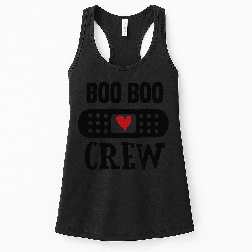Boo Boo Crew First Aid School Nurse Day Care Teacher Womens Tank Top