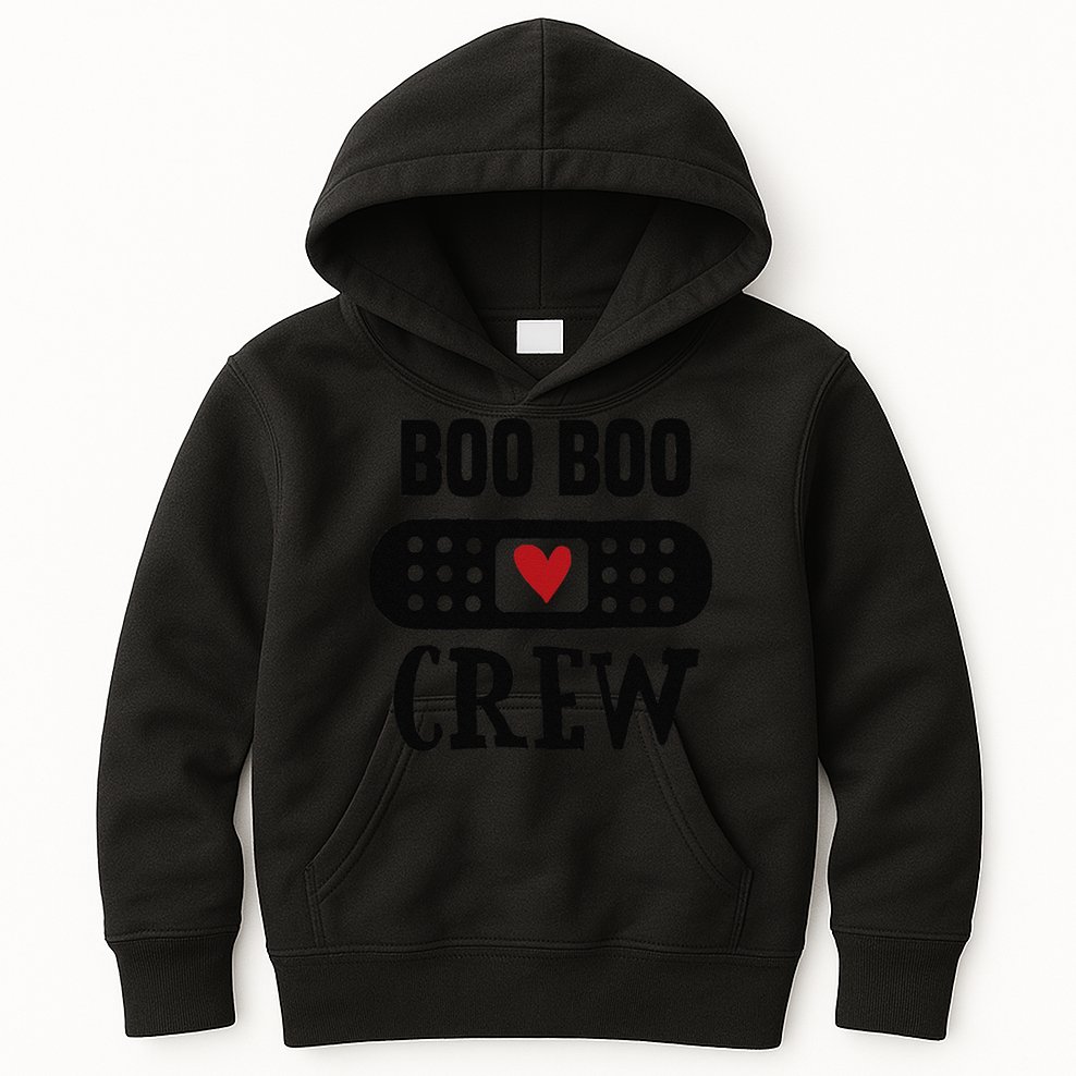 Boo Boo Crew First Aid School Nurse Day Care Teacher Kids Hoodie