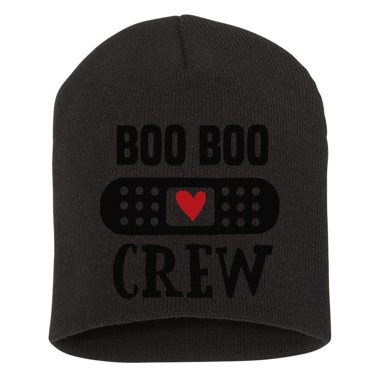 Boo Boo Crew First Aid School Nurse Day Care Teacher Short Acrylic Beanie