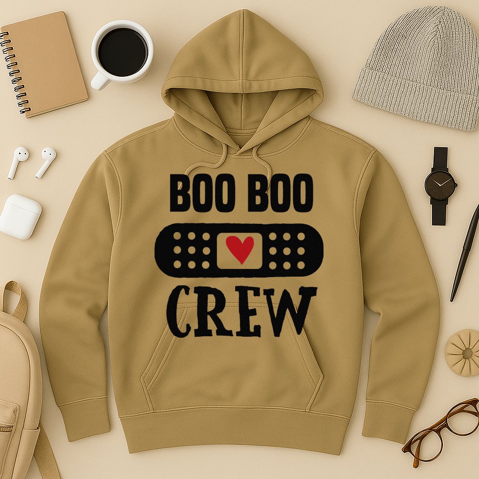 Boo Boo Crew First Aid School Nurse Day Care Teacher Hoodie