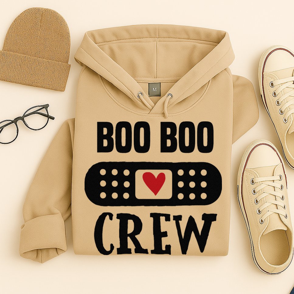 Boo Boo Crew First Aid School Nurse Day Care Teacher Hoodie