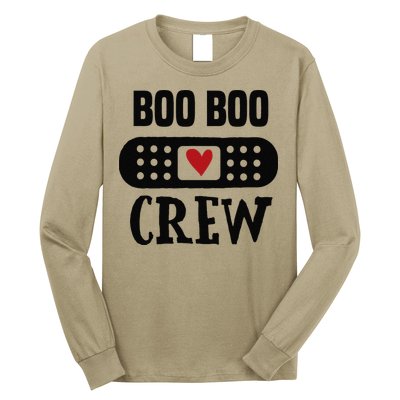 Boo Boo Crew First Aid School Nurse Day Care Teacher Long Sleeve Shirt