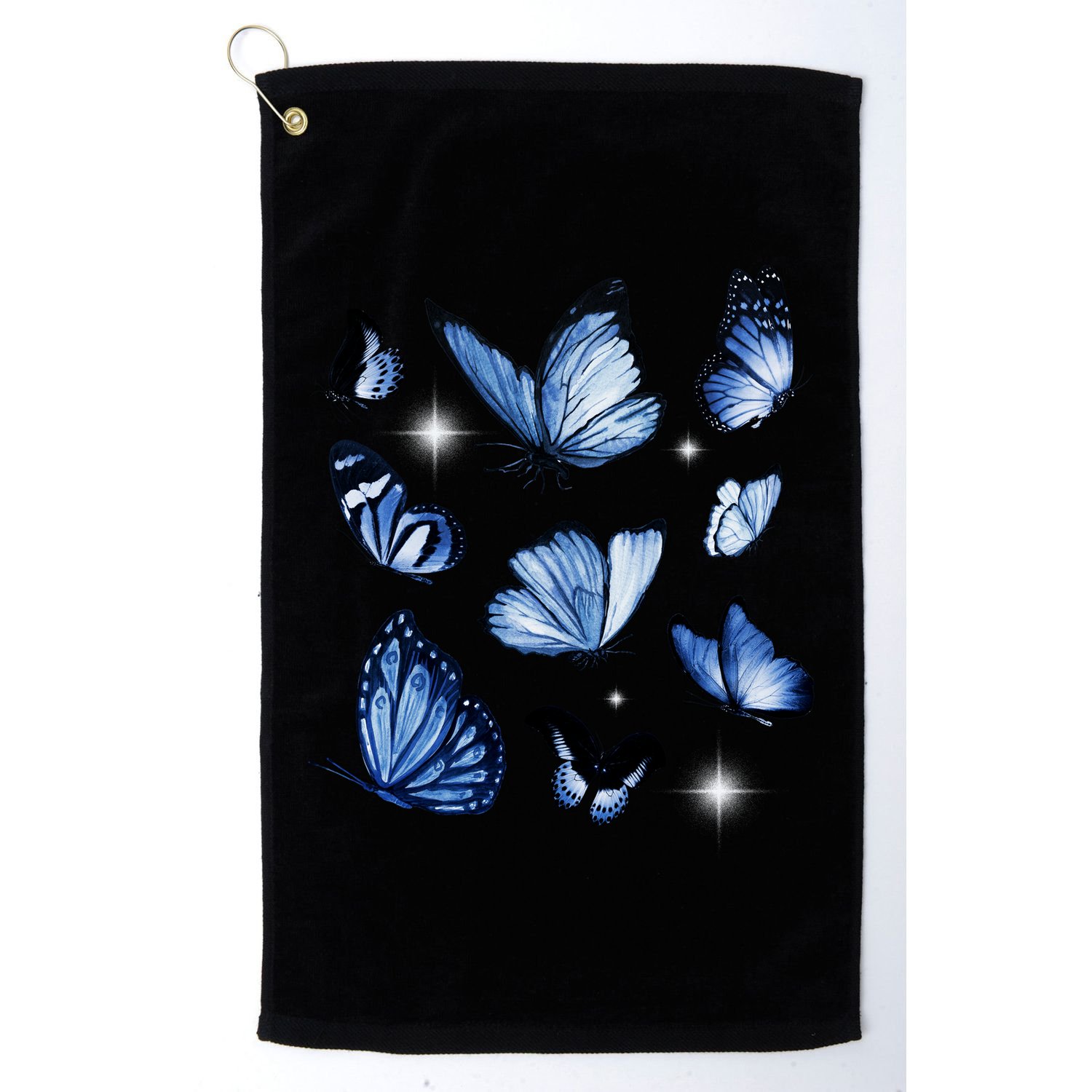 Blue Butterflies Cute Gift Golf Towel