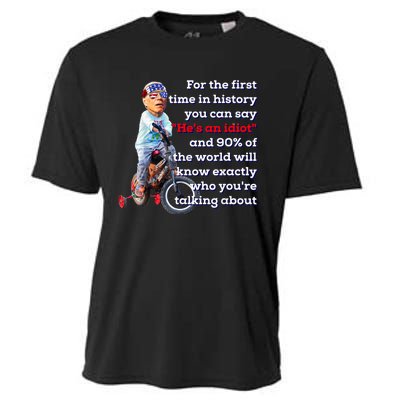 Biden Bicycle Crash Bike Wreck AntiBiden Pro Trump 2024 Cooling Performance Crew T-Shirt