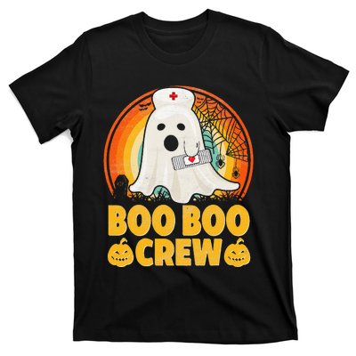 Boo Boo Crew Nurse Funny Halloween Ghost Costume RN Nurse T-Shirt