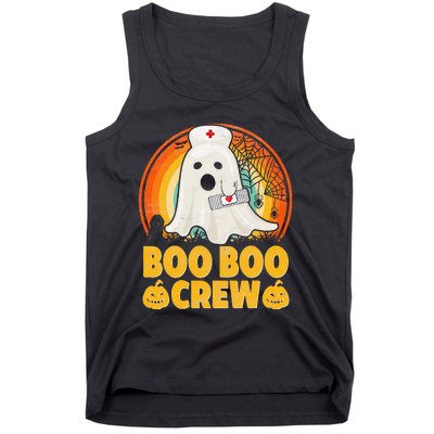 Boo Boo Crew Nurse Funny Halloween Ghost Costume RN Nurse Tank Top