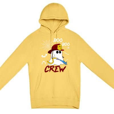 Boo Boo Crew Firefighter Fire Halloween Spooky Season Cool Gift Premium Pullover Hoodie