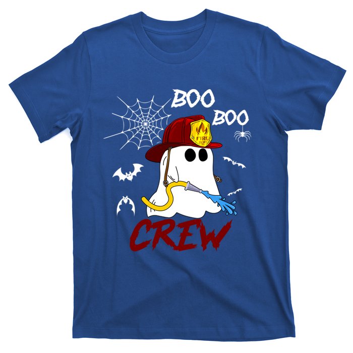 Boo Boo Crew Firefighter Fire Halloween Spooky Season Cool Gift T-Shirt