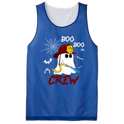 Boo Boo Crew Firefighter Fire Halloween Spooky Season Cool Gift Mesh Reversible Basketball Jersey Tank