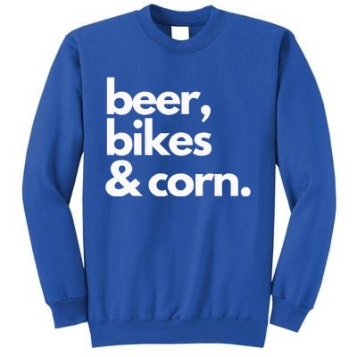 Beer Bikes & Corn Funny Iowa Bicycle Love Biking Sweatshirt