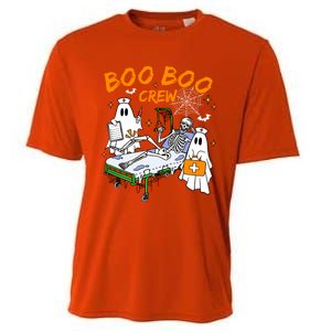 Boo Boo Crew Ghost Skeleton Spooky Season Nurse Halloween Cool Gift Cooling Performance Crew T-Shirt