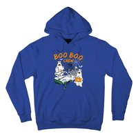 Boo Boo Crew Ghost Skeleton Spooky Season Nurse Halloween Cool Gift Hoodie