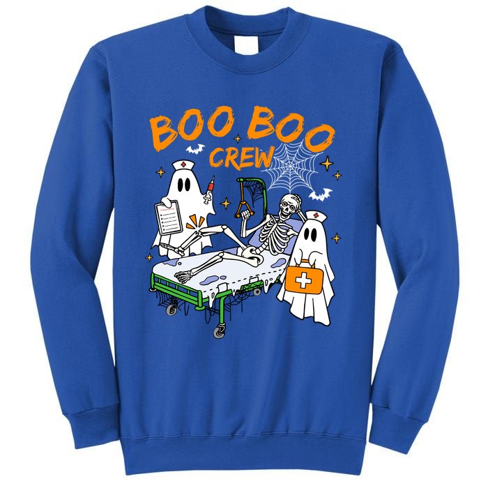 Boo Boo Crew Ghost Skeleton Spooky Season Nurse Halloween Cool Gift Sweatshirt