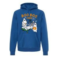 Boo Boo Crew Ghost Skeleton Spooky Season Nurse Halloween Cool Gift Premium Hoodie