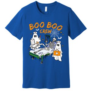 Boo Boo Crew Ghost Skeleton Spooky Season Nurse Halloween Cool Gift Premium T-Shirt