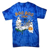 Boo Boo Crew Ghost Skeleton Spooky Season Nurse Halloween Cool Gift Tie-Dye T-Shirt