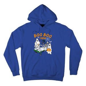 Boo Boo Crew Ghost Skeleton Spooky Season Nurse Halloween Cool Gift Tall Hoodie