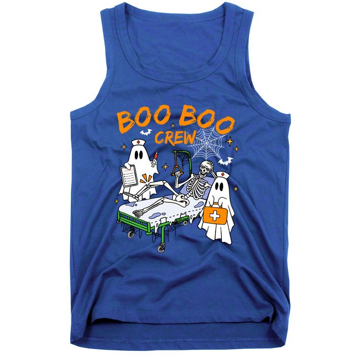 Boo Boo Crew Ghost Skeleton Spooky Season Nurse Halloween Cool Gift Tank Top