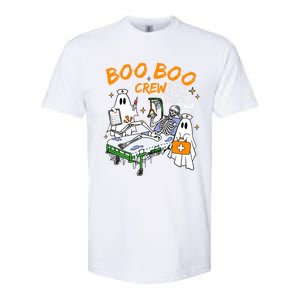 Boo Boo Crew Ghost Skeleton Spooky Season Nurse Halloween Cool Gift Softstyle CVC T-Shirt