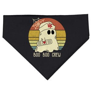 Boo Boo Crew Nurse Happy Halloween Nurse USA-Made Doggie Bandana