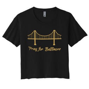 Baltimore Bridge Collapse Women's Crop Top Tee