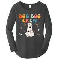 Boo Boo Crew For Cna Er Rn Lpn Funny Halloween Nurse Women's Perfect Tri Tunic Long Sleeve Shirt