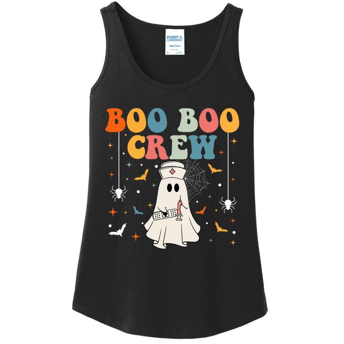 Boo Boo Crew For Cna Er Rn Lpn Funny Halloween Nurse Ladies Essential Tank