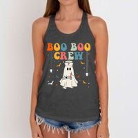 Boo Boo Crew For Cna Er Rn Lpn Funny Halloween Nurse Women's Knotted Racerback Tank