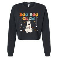 Boo Boo Crew For Cna Er Rn Lpn Funny Halloween Nurse Cropped Pullover Crew