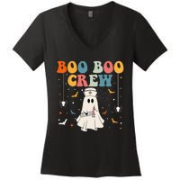 Boo Boo Crew For Cna Er Rn Lpn Funny Halloween Nurse Women's V-Neck T-Shirt