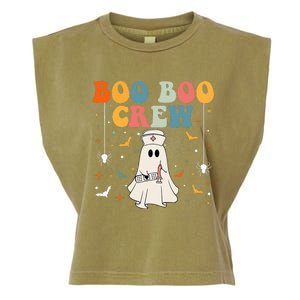 Boo Boo Crew For Cna Er Rn Lpn Funny Halloween Nurse Garment-Dyed Women's Muscle Tee