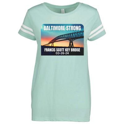 Baltimore Bridge Collapse Baltimore Strong Enza Ladies Jersey Football T-Shirt