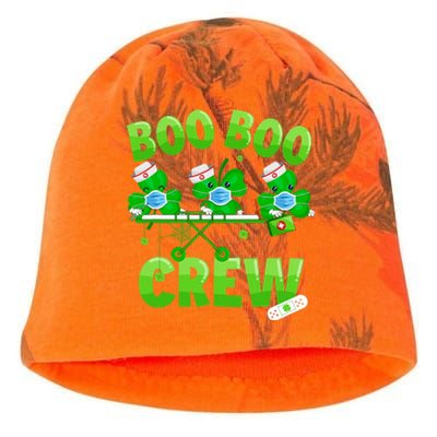 Boo Boo Crew Nurse St Patrick's Day Shamrock Face Mask Nurse Funny Gift Kati - Camo Knit Beanie