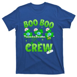 Boo Boo Crew Nurse St Patrick's Day Shamrock Face Mask Nurse Funny Gift T-Shirt