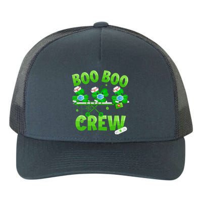 Boo Boo Crew Nurse St Patrick's Day Shamrock Face Mask Nurse Funny Gift Yupoong Adult 5-Panel Trucker Hat