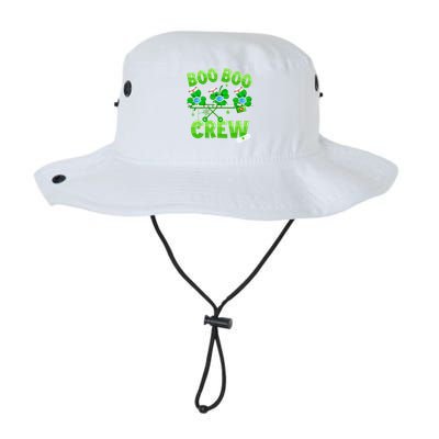 Boo Boo Crew Nurse St Patrick's Day Shamrock Face Mask Nurse Funny Gift Legacy Cool Fit Booney Bucket Hat