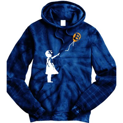 Bitcoin Balloon Cryptocurrency Tie Dye Hoodie