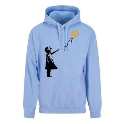 Bitcoin Balloon Cryptocurrency Unisex Surf Hoodie