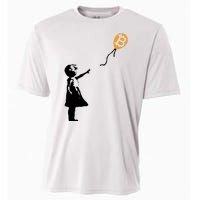 Bitcoin Balloon Cryptocurrency Cooling Performance Crew T-Shirt