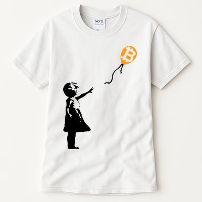 Bitcoin Balloon Cryptocurrency Tall T-Shirt