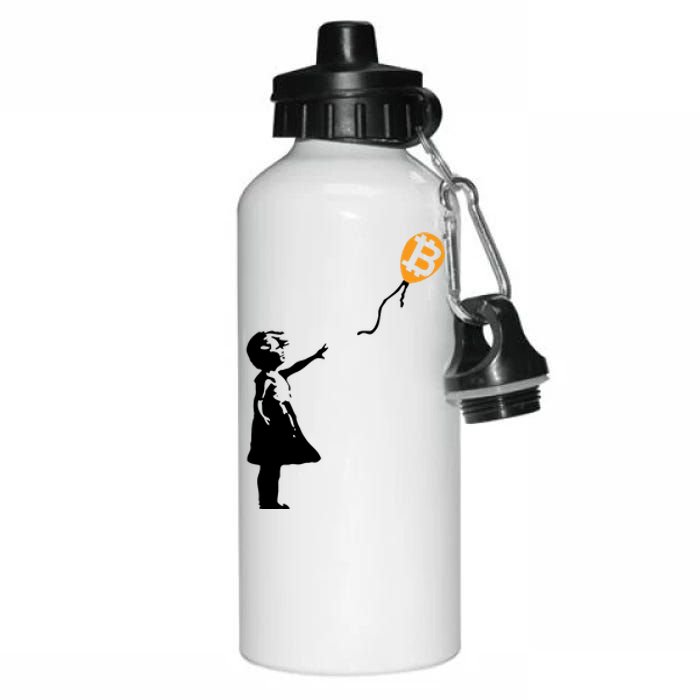 Bitcoin Balloon Cryptocurrency Aluminum Water Bottle