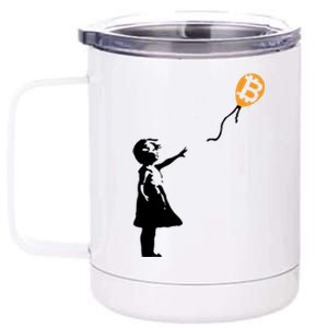 Bitcoin Balloon Cryptocurrency 12 oz Stainless Steel Tumbler Cup