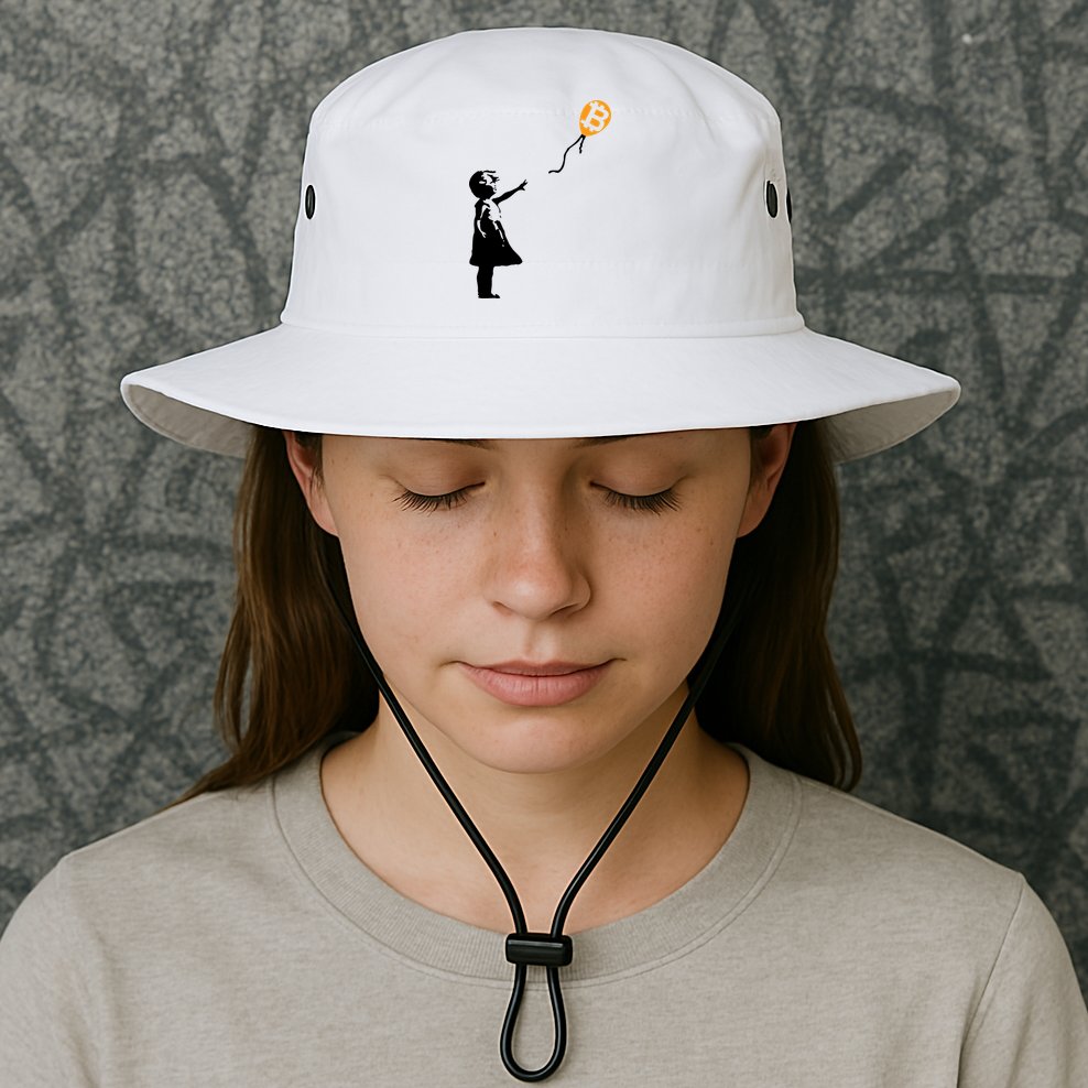 Bitcoin Balloon Cryptocurrency Bucket Hat