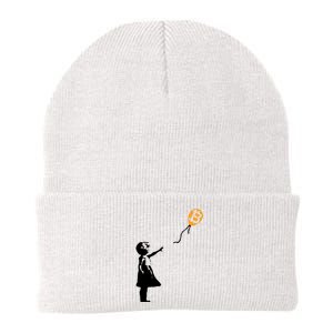 Bitcoin Balloon Cryptocurrency Knit Cap Winter Beanie