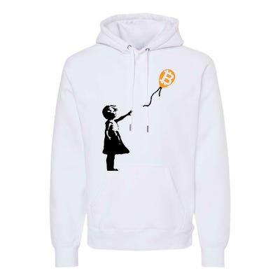 Bitcoin Balloon Cryptocurrency Premium Hoodie