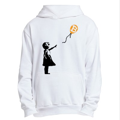 Bitcoin Balloon Cryptocurrency Urban Pullover Hoodie