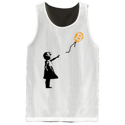 Bitcoin Balloon Cryptocurrency Mesh Reversible Basketball Jersey Tank