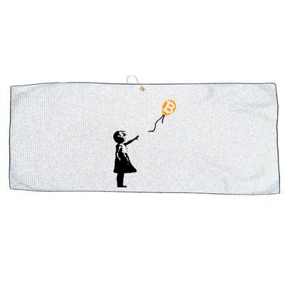 Bitcoin Balloon Cryptocurrency Large Microfiber Waffle Golf Towel