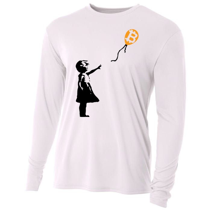 Bitcoin Balloon Cryptocurrency Cooling Performance Long Sleeve Crew